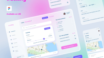 Tracking app ui gps ux dribbble android